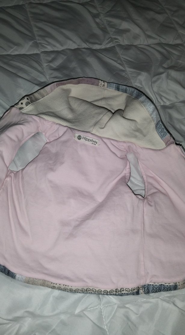 Kız Çocuk Kapüşonlu Bağlama Desenli Yelek - Görsel 3