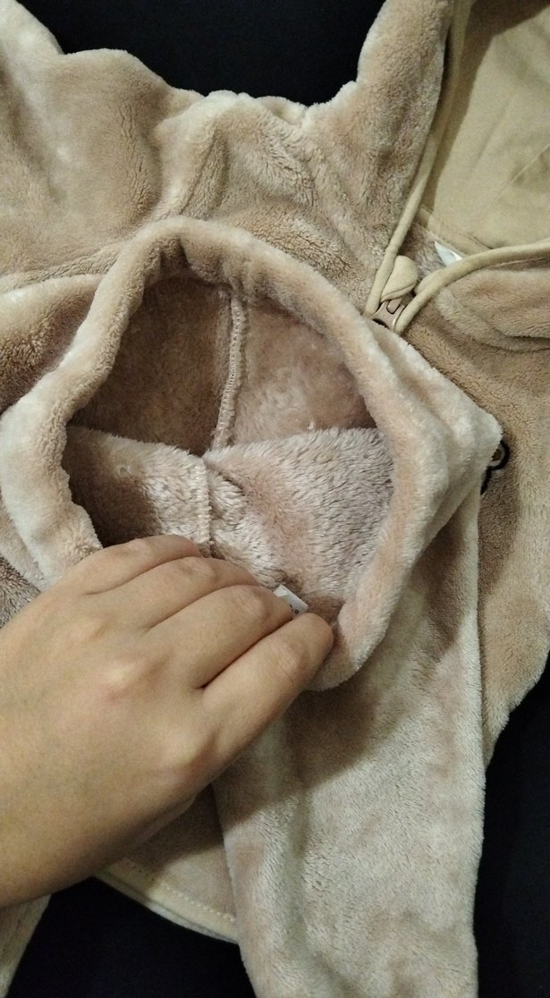 Bej Kürklü Erkek Bebek Polar Tulum - Görsel 4