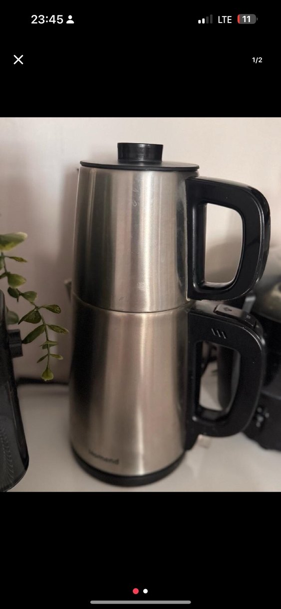 Homend 1728h Royaltea Inox Çay Makinesi Gri - Görsel 2