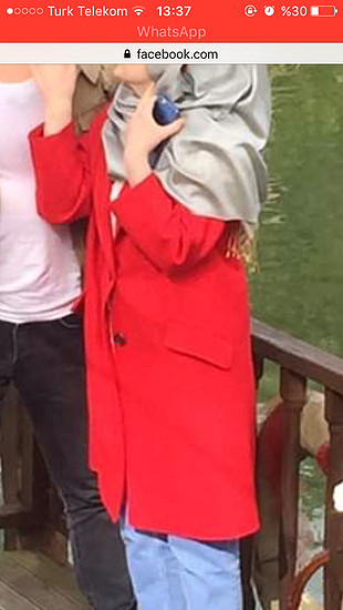 Zara Zara kırmızı palto