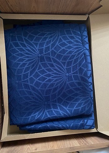 Elart Çift Kişilik Lacivert Nakışlı Yatak Örtüsü - Görsel 5