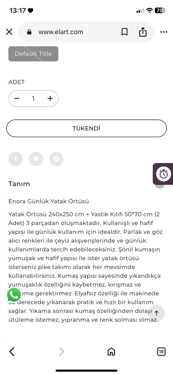 Elart Çift Kişilik Lacivert Nakışlı Yatak Örtüsü - Görsel 3