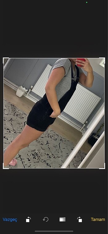 Salopet şort - Görsel 3