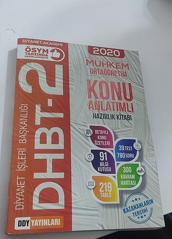 DHBT-2 Konu anlatımlı test kitabı