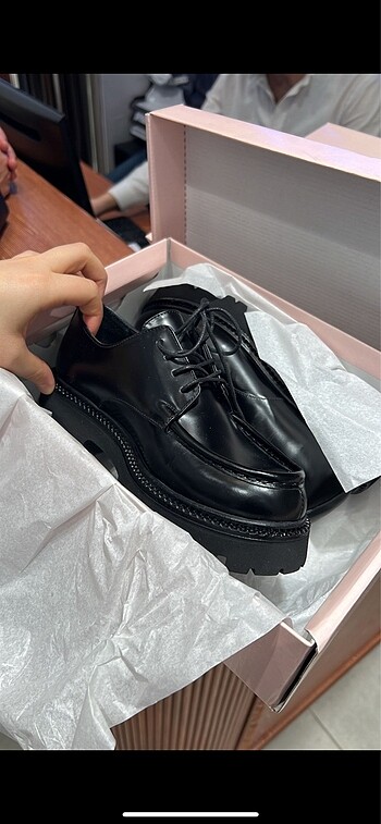 36 Beden Elle siyah kadın loafer