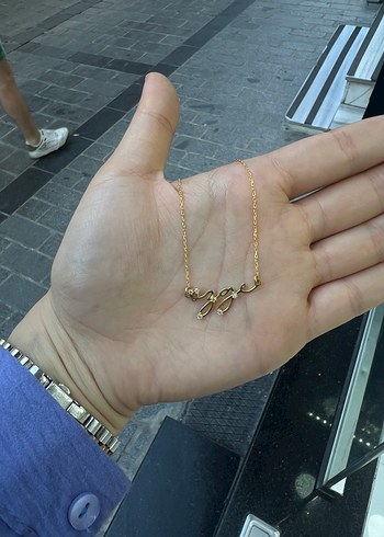 Diğer Mini gümüş Zincir Detaylı Bohem Kolye