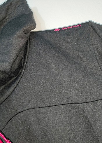 Kadın Siyah Yüksek Yaka Fermuarlı Spor Ceket - Görsel 2