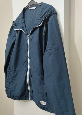 Erkek Lacivert Rüzgarlık Fermuarlı - Görsel 2