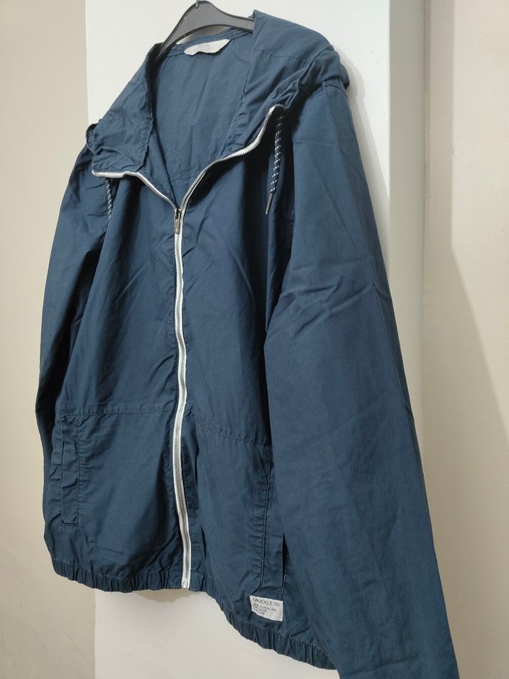 Erkek Lacivert Rüzgarlık Fermuarlı - Görsel 2