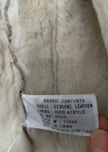 Kürklü Bej Süet Erkek Ceket - Görsel 3