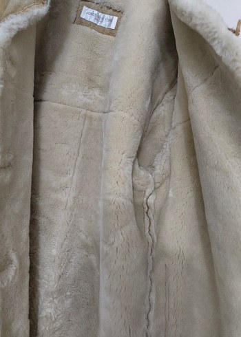 Kürklü Bej Süet Erkek Ceket - Görsel 10