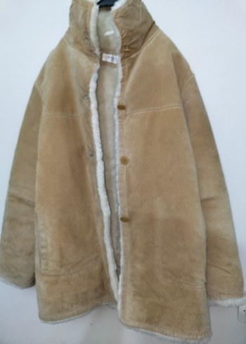 Kürklü Bej Süet Erkek Ceket - Görsel 8