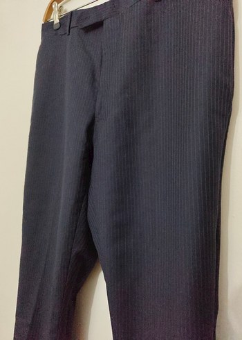 Lacivert Pilili Erkek Ofis Pantolonu - Görsel 8