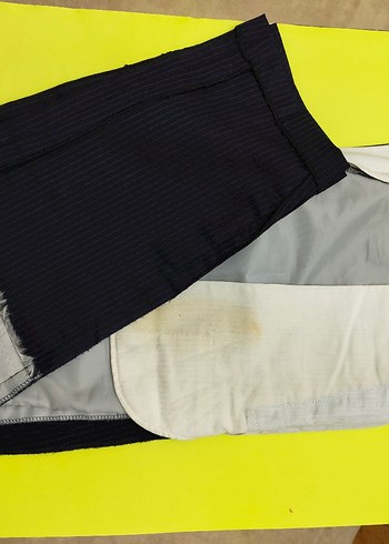 Lacivert Pilili Erkek Ofis Pantolonu - Görsel 9