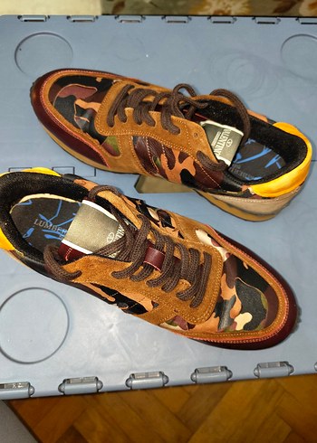 Erkek Kamuflaj Bağcıklı Sneaker İtalyan - Görsel 8