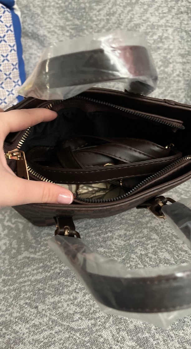 Kahverengi Deri Kadın Çanta - Görsel 3