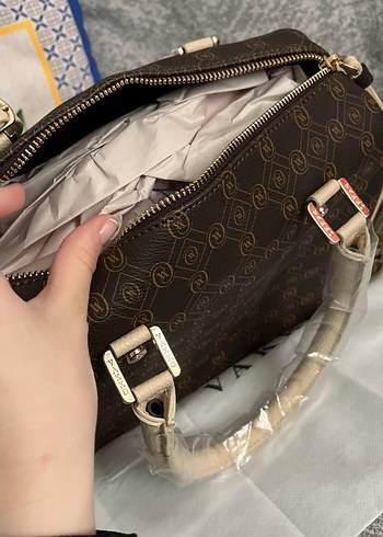 Vakko Kadın Kahverengi Deri Çanta - Görsel 3