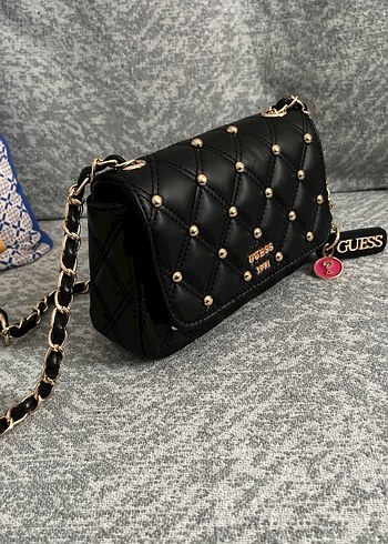 Siyah Zincir Detaylı Kadın Deri Çanta - Görsel 2