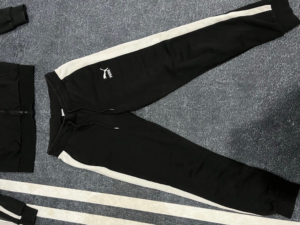 Fermuarlı Siyah Kadın Eşofman Takımı - Görsel 3