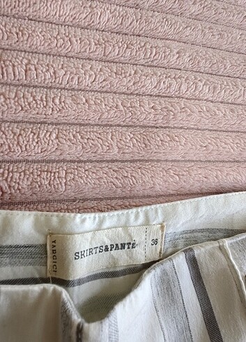 Yargıcı çizgili yazlık pantolon - Görsel 5