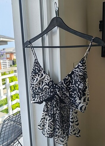 Zara bel dekolteli bluz - Görsel 3