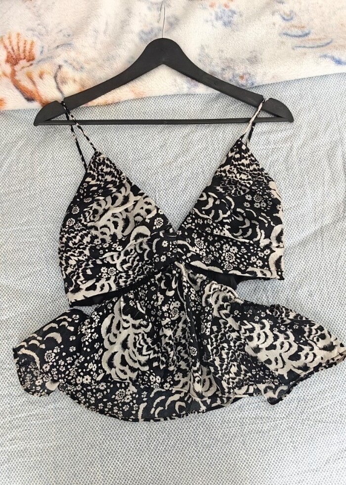 Zara bel dekolteli bluz - Görsel 4