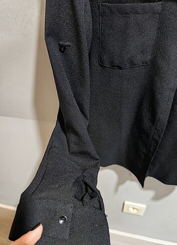 Zara Siyah Gömlek - Görsel 5