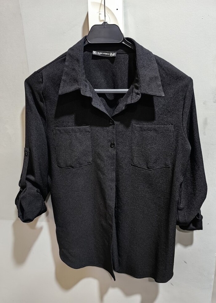 Zara Siyah Gömlek  - Görsel 3