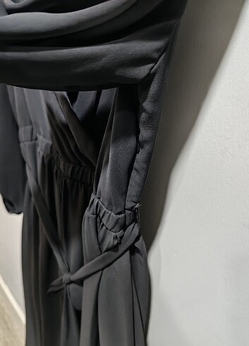GARNİ Siyah Şifon Elbise - Görsel 6