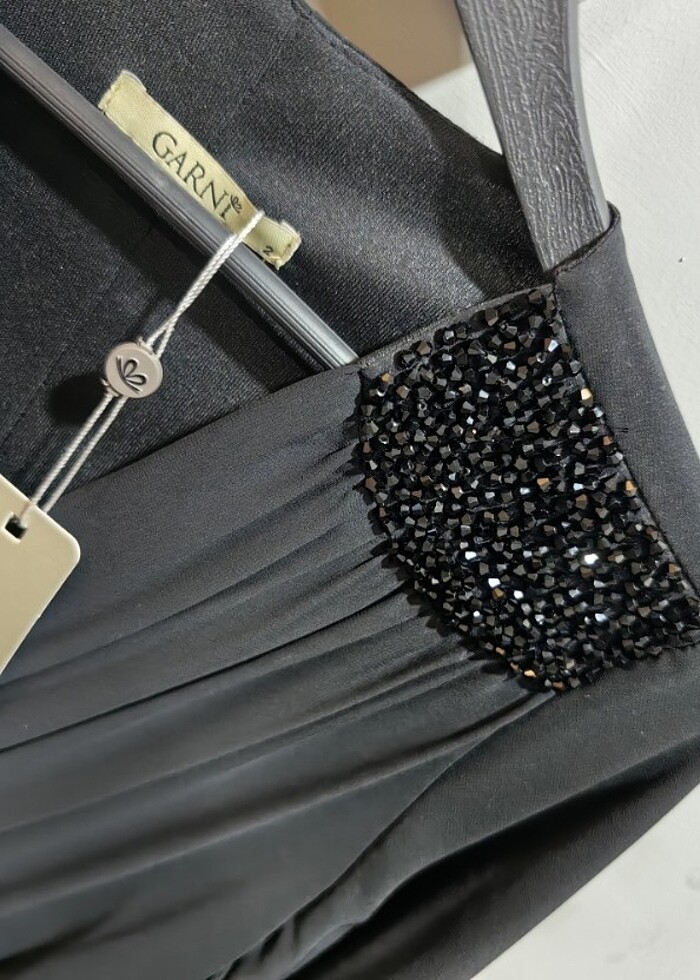 GARNİ Siyah Şifon Elbise  - Görsel 2