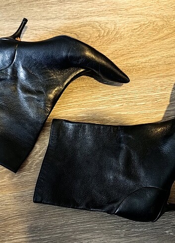 Aquazzuro siyah topuklu bot - Görsel 3