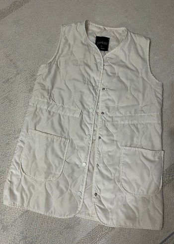 LC Waikiki Ekru Kapitone Kolsuz Yelek