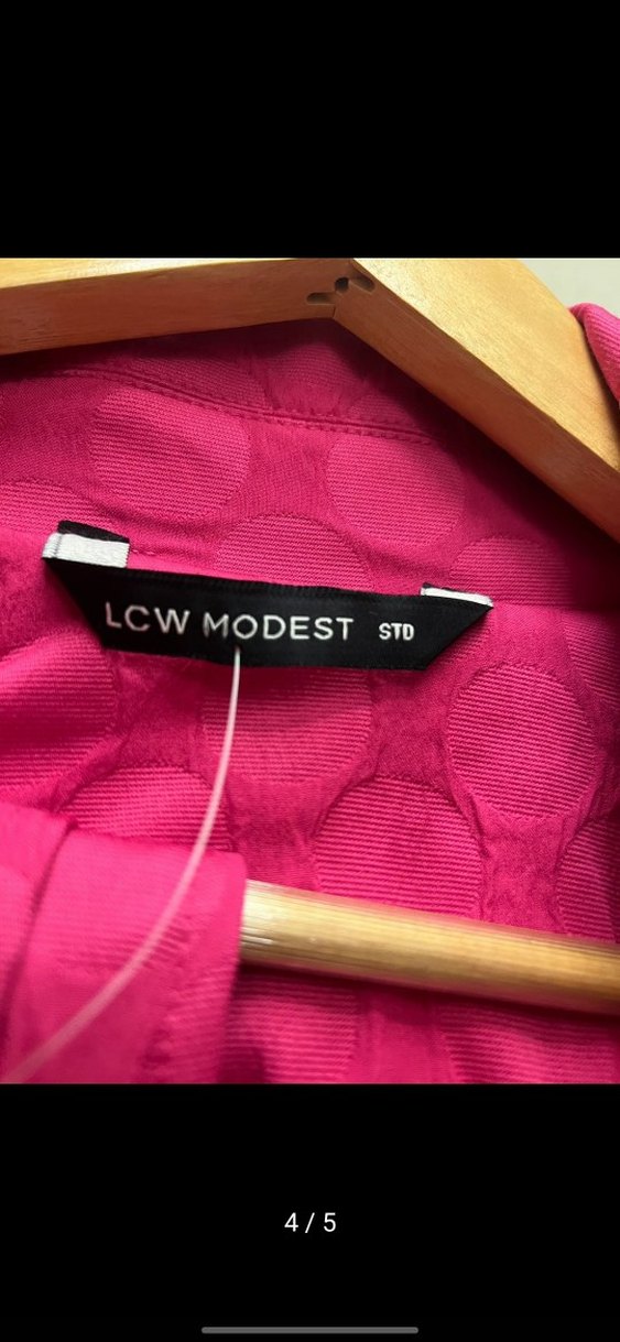 Pembe Düğmeli Uzun Kol Kadın Blazer - Görsel 3