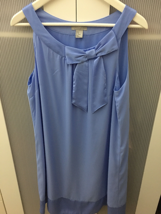H&M açık mavi kısa elbise