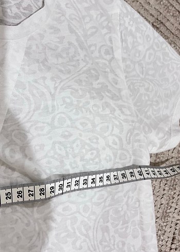 Uzun Beyaz ev giyiö Kadın Elbise - Görsel 5