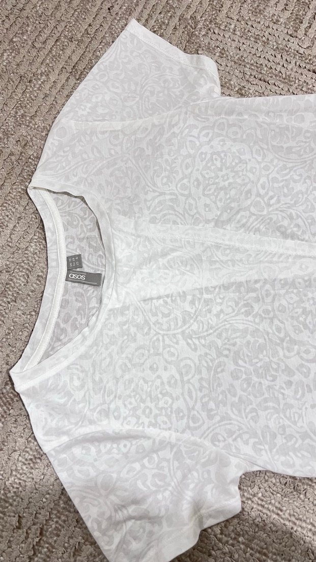 Uzun Beyaz ev giyiö Kadın Elbise - Görsel 2