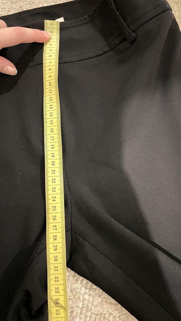 Düz Siyah Kadın Kumaş Pantolon - Görsel 5