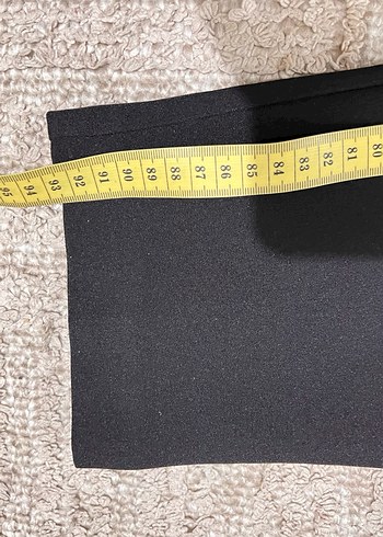 Kadın Siyah Midi Kumaş Pantolon - Görsel 2