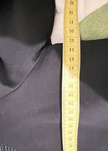 Siyah V Yakalı Fermuarlı Uzun Kollu Tunik - Görsel 6