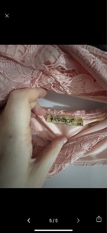 Pembe abiye - Görsel 5