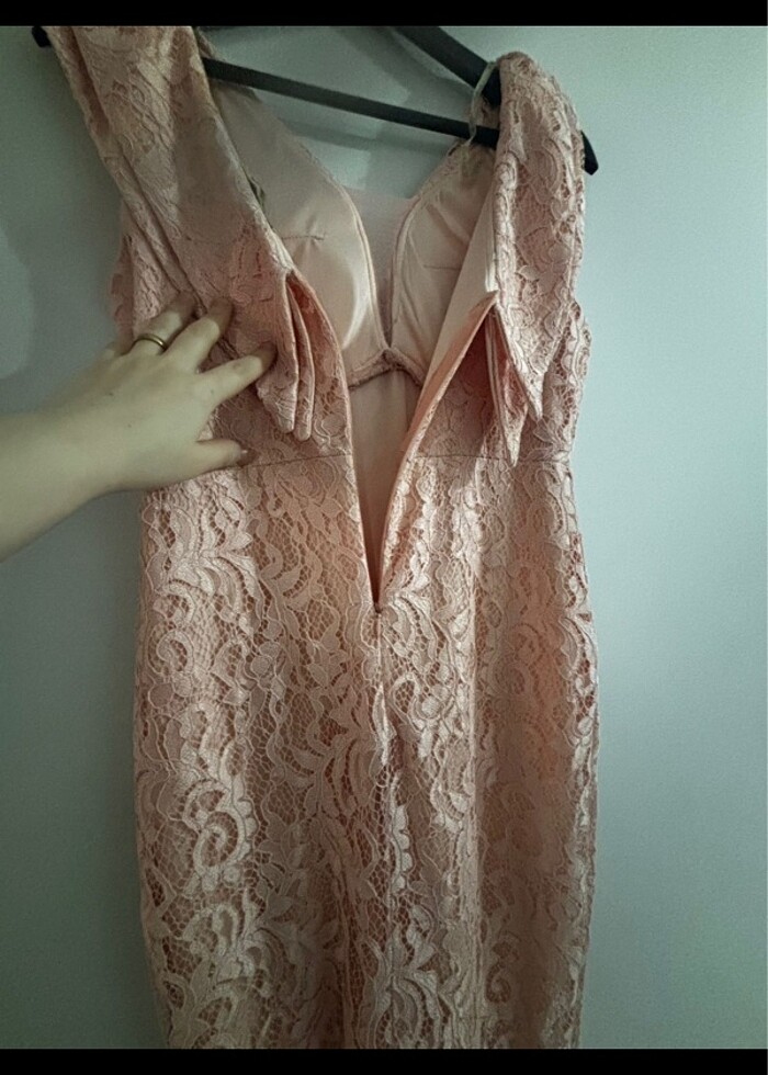 Pembe abiye - Görsel 4