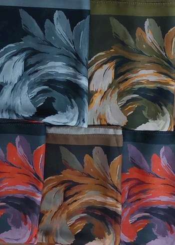 Bohem Tarzda Çok Renkli Kadın Fular scrafella Eylül soft esarp . - Görsel 2