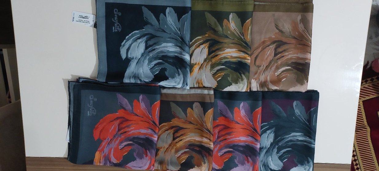 Bohem Tarzda Çok Renkli Kadın Fular scrafella Eylül soft esarp . - Görsel 2