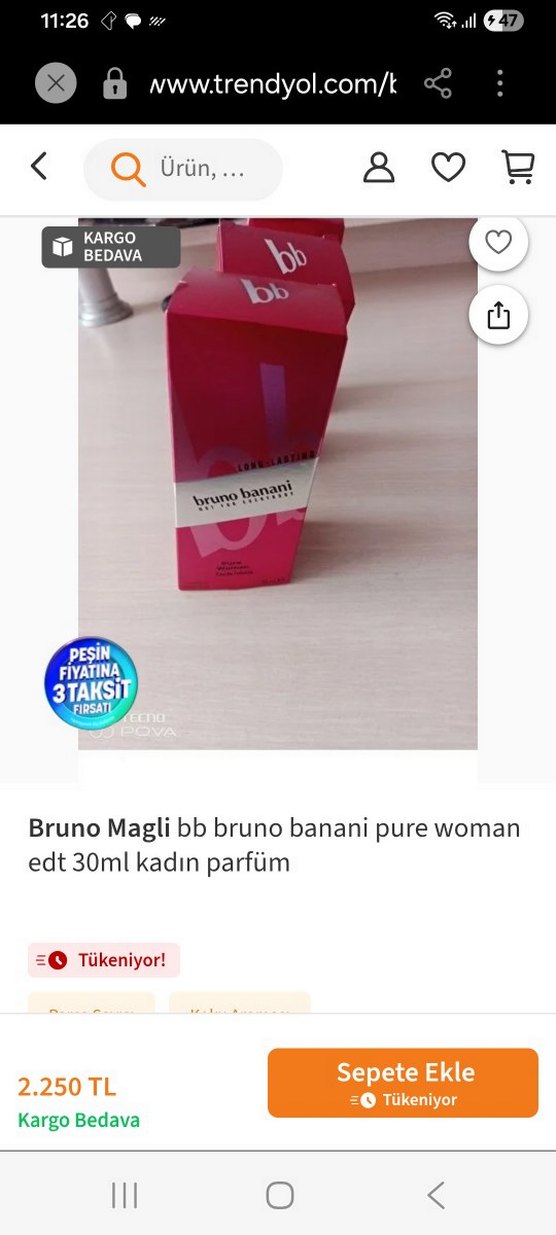 Kadın Parfümü Kırmızı Şişede bb - Görsel 5