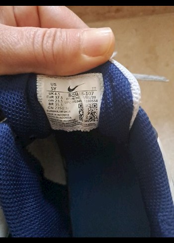 Nike Mavi Beyaz Bağcıklı Kadın Spor Ayakkabı - Görsel 4