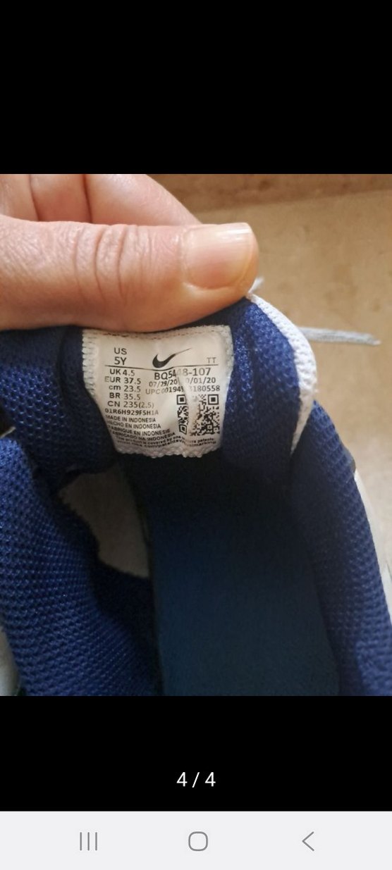 Nike Mavi Beyaz Bağcıklı Kadın Spor Ayakkabı - Görsel 4