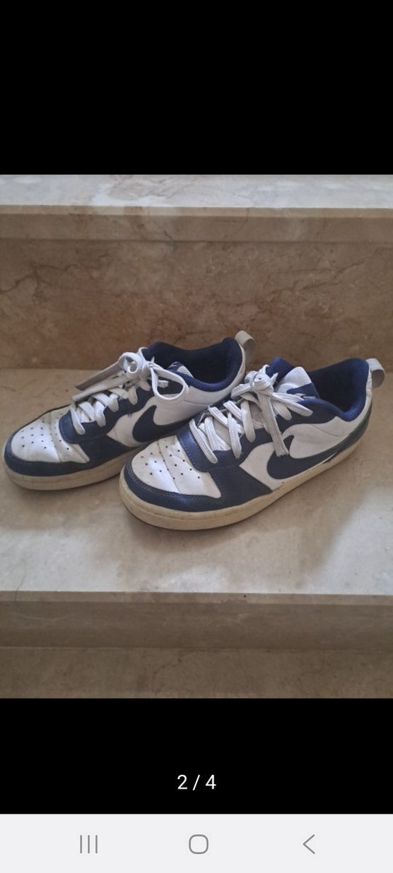 Nike Mavi Beyaz Bağcıklı Kadın Spor Ayakkabı - Görsel 2