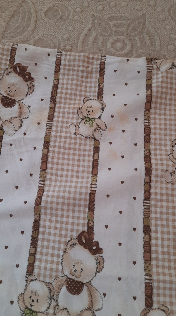 Nakışlı Bej Çocuk Uyku Seti 2li - Görsel 3