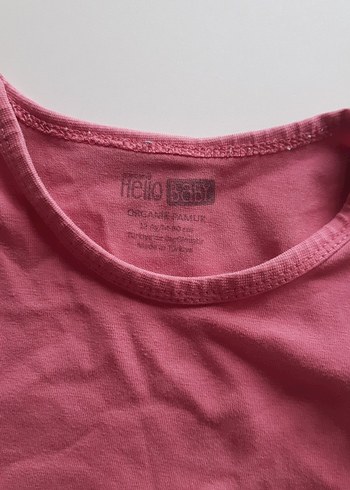 HelloBaby Pembe Kolsuz Bebek Body