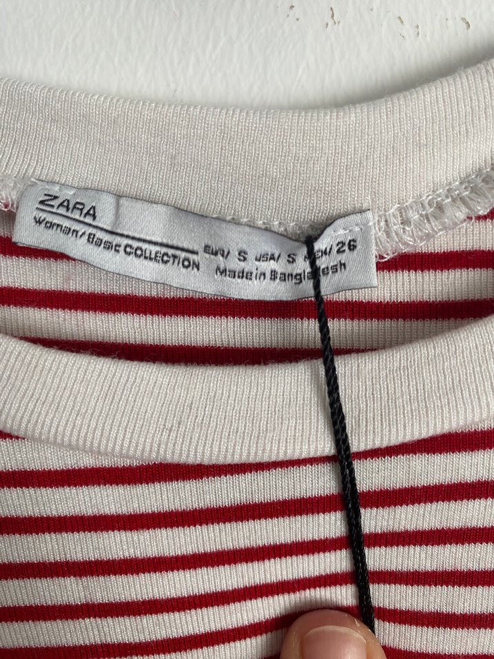 Zara crop Kırmızı Tişört - Görsel 2